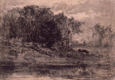 Vaches dans la forêt - Edward Mitchell Bannister