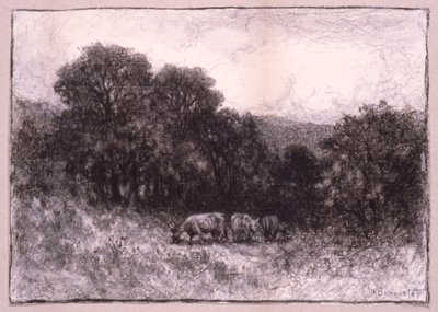 Paysage avec trois vaches - Edward Mitchell Bannister