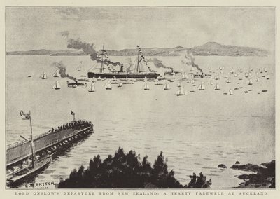Départ de Lord Onslow de Nouvelle-Zélande, un chaleureux adieu à Auckland - Edward Payton