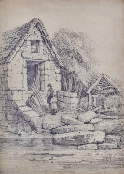 Paysage avec une maison - Edward Pretty