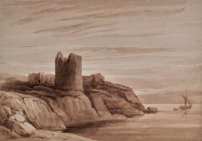 Paysage avec tour - Edward Pretty