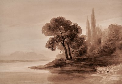 Paysage avec arbres - Edward Pretty