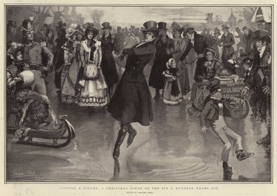 Faire une figure, une scène de Noël sur la glace il y a cent ans - Edward Read
