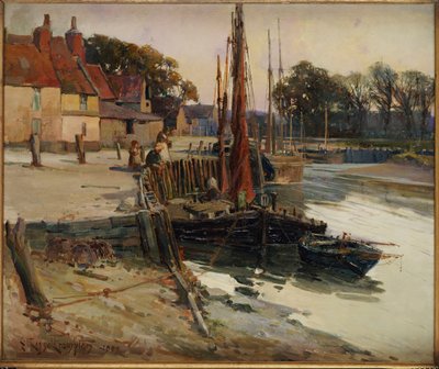 Un village de pêcheurs de Cornouailles, 1900 - Edward Reginald Frampton