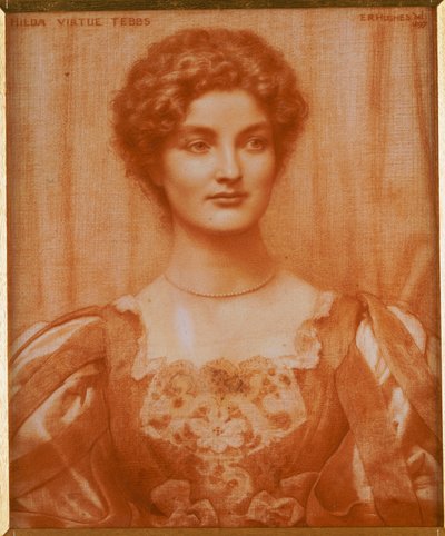 Portrait de Hilda Virtue Tebbs, 1897 - Edward Robert Hughes