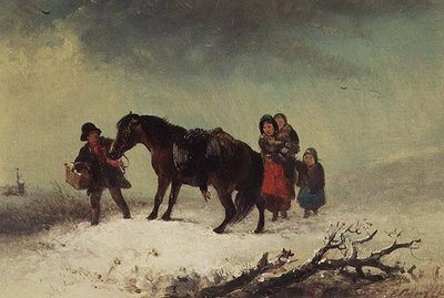 Scène de neige - Edward Robert Smythe