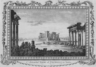 Vue générale de Palmira en Arabie, vers 1770 - Edward Rooker