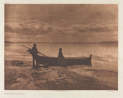 Portfolio IX, Planche 312: Soirée sur Puget Sound - Edward S. Curtis
