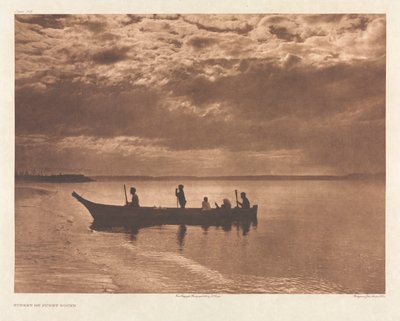 Portfolio IX, Planche 316: Coucher de soleil sur Puget Sound - Edward S. Curtis