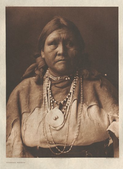 Portfolio I, planche 23 : Matrone Jicarilla - Edward S. Curtis