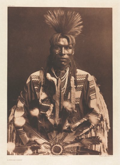 Portfolio VI, Planche 208: Un dandy Piegan - Edward S. Curtis