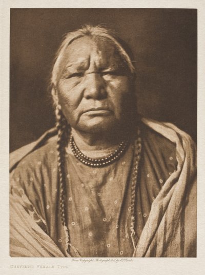 Type féminin cheyenne - Edward Sheriff Curtis