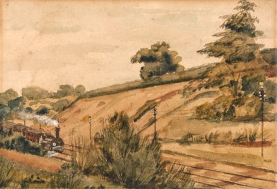 [Paysage avec train] - Edward W. Fitch