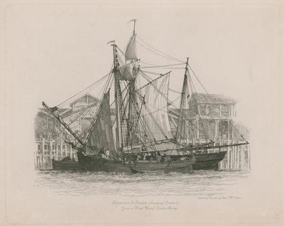 Goélette et smack au Fresh Wharf - Edward William Cooke