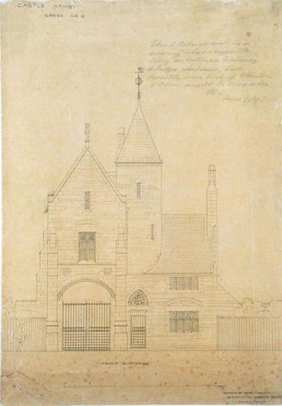 Élévation frontale du château d