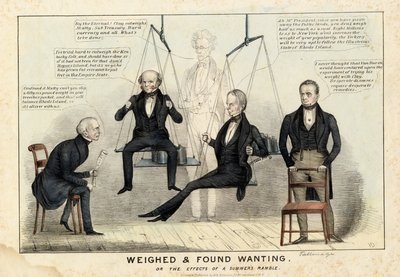 Pesé et trouvé insuffisant, publié par H R Robinson, New York, 1844 - Edward Williams Clay