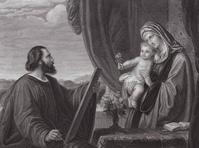 Saint Luc et la Vierge - Edward von Steinle