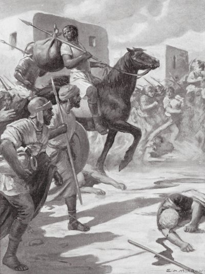 Butin de Tyr (lithographie) - Edwin A. Morrow