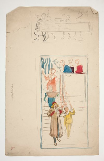 Une procession - illustration non identifiée pour une pièce de théâtre (?) - Edwin Austin Abbey
