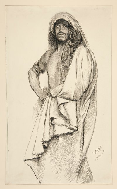 Aaron, de Titus Andronicus - Edwin Austin Abbey