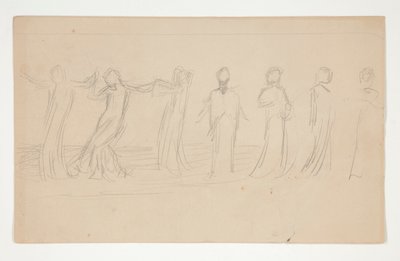Étude de composition pour - Edwin Austin Abbey