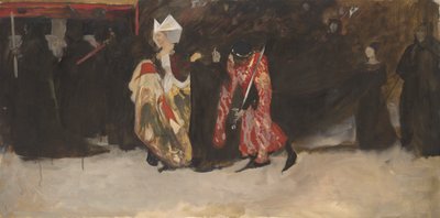 Étude compositionnelle, pour Richard, duc de Gloucester, et Lady Anne - Edwin Austin Abbey