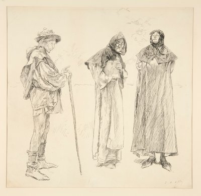 Dull, Sir Nathaniel, Holofernes, Acte IV, Scène ii, Amour - Edwin Austin Abbey