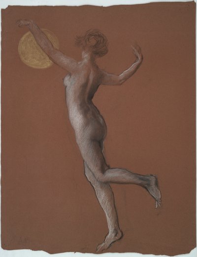 Étude de figure précoce pour - Edwin Austin Abbey
