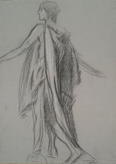 Première étude de figure pour - Edwin Austin Abbey
