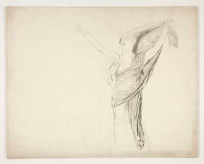 Figure en toge, croquis pour une pièce de Shakespeare non identifiée - Edwin Austin Abbey