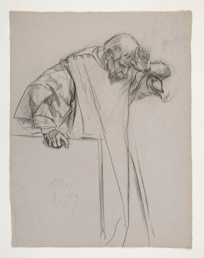 Études de figures pour le Roi Arthur - Edwin Austin Abbey