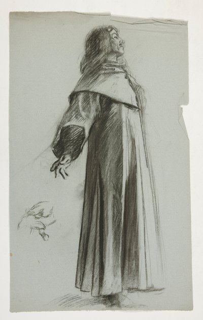Étude de figure pour le roi Arthur - Edwin Austin Abbey