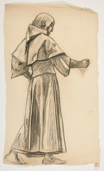 Étude de figure pour le roi Arthur - Edwin Austin Abbey