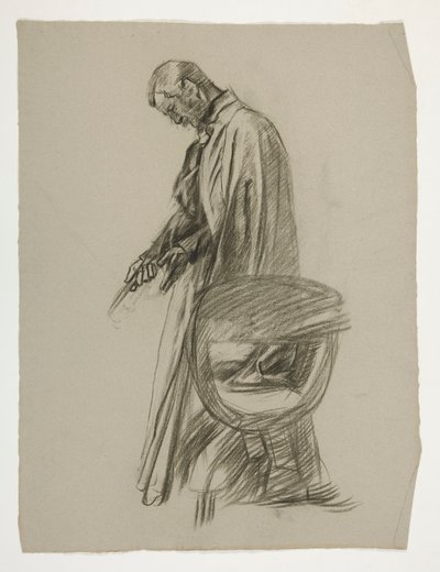 Étude de figure pour le roi Arthur - Edwin Austin Abbey