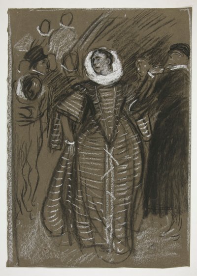 Katharina, Acte I, Scène I, La Mégère apprivoisée - Edwin Austin Abbey