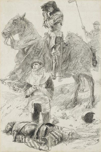 Soldat lancastrien - Edwin Austin Abbey