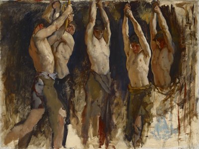 Hommes à une enclume, étude pour L