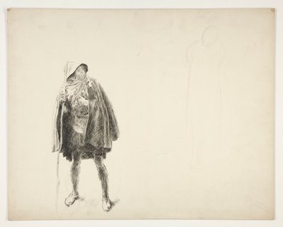 Paysanne, esquisse pour une pièce de Shakespeare non identifiée - Edwin Austin Abbey