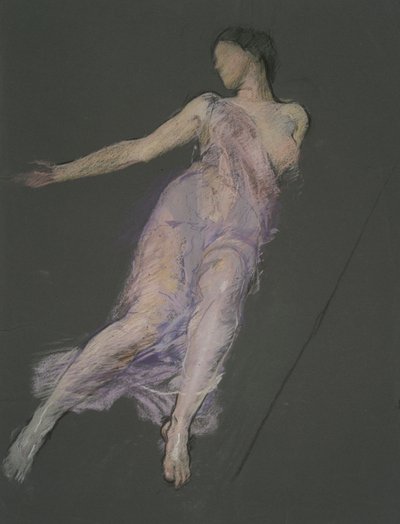 Possiblement une étude pour la figure de 17h - Edwin Austin Abbey