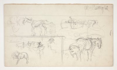 Feuille de croquis - Edwin Austin Abbey