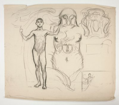 Feuille de croquis - Edwin Austin Abbey