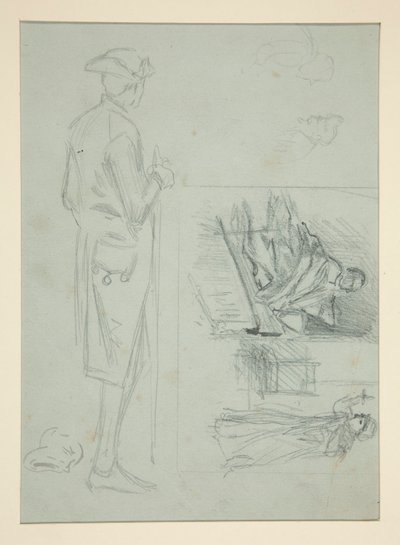 Feuille de croquis - Edwin Austin Abbey