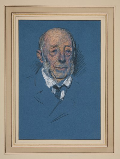 Étude. Vieil homme pour couronnement - Edwin Austin Abbey