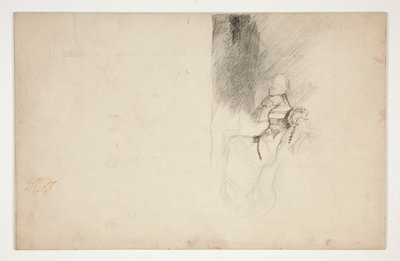 Étude pour Mariana, de Mesure pour Mesure - Edwin Austin Abbey