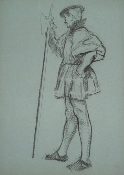 Étude pour Le Procès de la Reine Catherine - Edwin Austin Abbey