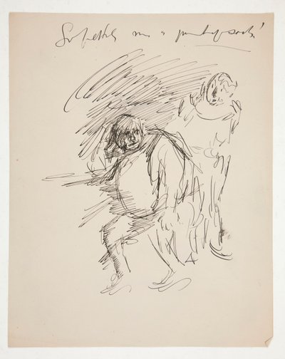 Étude pour une pièce de Shakespeare non identifiée, possiblement Falstaff - Edwin Austin Abbey
