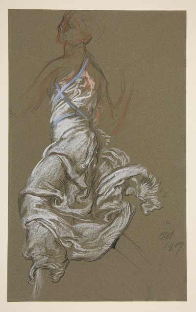 Étude pour la figure de 10h - Edwin Austin Abbey