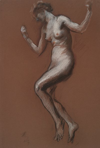 Étude pour la figure de 13h - Edwin Austin Abbey