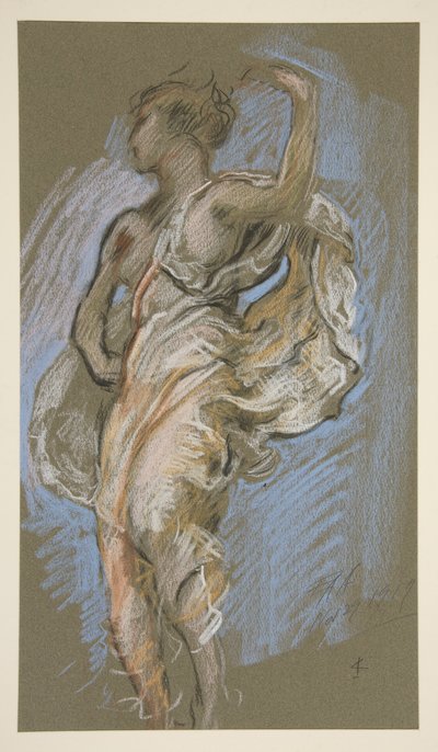 Étude pour figure de 16h dans - Edwin Austin Abbey