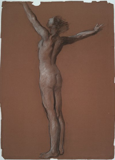 Étude pour figure de 6h du matin dans - Edwin Austin Abbey